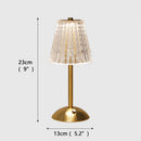 Axyaa Nordic Crystal LED Table Lamp Touch Dimmable Golden Desk Lamp