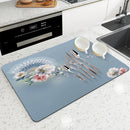 Flower Peony Drying Mat by Axyaa: Absorbent & Anti-Slip Table Mat for Cups & Decor