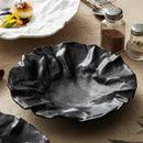 Axyaa Ceramic Pleated Dining Plate Set for High-end Dining Experience