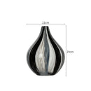 Axyaa Stripes Glass Vase Desk Decoration Floral Vases Room Aesthetic Decor