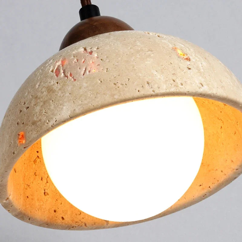 Axyaa Wabi Sabi Stone Table LED Wall Lamp for Modern Home Decor