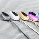 Axyaa Stainless Steel Long Handle Spoon Set - 5 Pcs Flatware Set