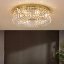 Axyaa Crystal Ceiling Lamp: Luxury Restaurant LED Lighting, Modern Living Room Decor