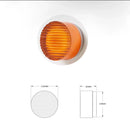 Axyaa Glass Lampshade LED Wall Sconce, 4 Colors Bedroom Living Room Bathroom Mirror Stair Wall Light