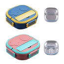 Axyaa Leakproof Children's Lunch Box - Cartoon Design, Portable Bento Box