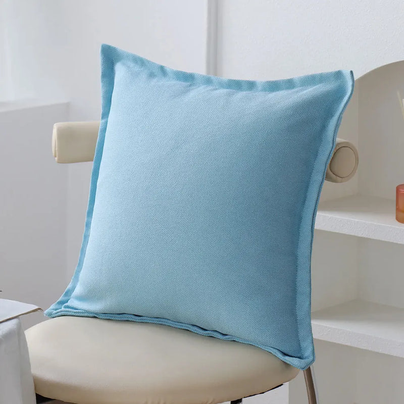 Axyaa Summer Plain Cushion Cover Ultra Soft Pillowcase for Cozy Home Decor