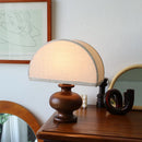 Axya Solid Wood Log Table Lamp for Bedroom Living Room Wabi-Sabi Style