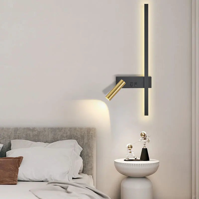 Axya LED Bedside Wall Lamp with Spotlights for Bedroom and Living Room