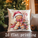Christmas Animals & Snowflake Printed Pillow Covers by Axyaa - Sofa, Bedroom, Car Decor
