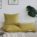 Axyaa Linen Decorative Cushion Covers for Sofa Living Room 45x45cm