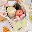 Axyaa Kawaii Thermal Lunch Bag- Cute Portable Bento Pouch for Women, Girls, Kids
