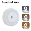 Axyaa Touch Sensor LED Cabinet Light 3 Colors Dimming Rechargeable Night Lamp