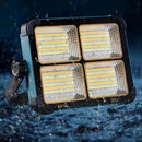 Axyaa Portable Solar Flood Light with USB Rechargeable LED for Camping and Outdoor Work