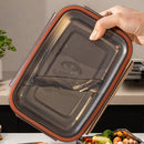 Axyaa Stainless Steel Food Container with Leak-Proof Lid for Fresh Food Storage