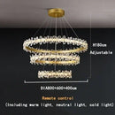 Axyaa Crystal LED Chandeliers: Luxury Lighting for Living Dining Kitchen Room