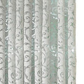 Axyaa Luxury Floral Jacquard Tulle Eyelet Curtains - European Style for Living Room