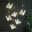 Axyaa Modern Butterfly Chandelier for Living Room Bedroom LED Lamps