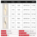 Axyaa LED Strip Wall Lamp: Modern Minimalist Bedroom Living Room Decorative Light