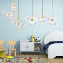 Axyaa Bubble Glass LED Chandelier: Modern Lighting for Living & Dining Room