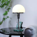 Axyaa Glass LED Desk Lamp | Minimalist Bauhaus Design for Living Room & Bedroom