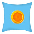 Axyaa Citrus Fruit Print Pillow Cover 45x45cm - Home Sofa Decor
