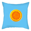 Axyaa Citrus Fruit Print Pillow Cover 45x45cm - Home Sofa Decor