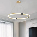 Axyaa Circular Main Light Chandelier - High-end Designer Lighting for Dining Room & Bedroom