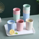 Axyaa Wheat Straw Coffee Cup High Temp Resistant Tea Milk Mug Reusable Portable Mug
