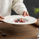 Axyaa Ceramic Plate Set for Western Menu: Premium Quality Soup, Pasta, Fruit Salad Dish