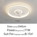 Axyaa White LED Ceiling Fan Light | 360° Rotation for Bedroom, Bathroom, Kitchen | Indoor Lighting Fixtures