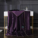 Axyaa Luxury Silk Quilt Queen Comforter Ultra-Soft Spring/Summer Satin Quilted High-End