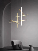 Axyaa Tube Chandeliers Light - Indoor Art Linear Pendant Lights for Home Decoration