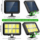 Axyaa Solar Split Wall Light: Waterproof Motion Sensor Garden Security Lamp