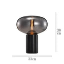 Axyaa Marble Desk Lamp with Glass Ball Lampshade - Postmodern Minimalist Designer Style