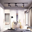 Axyaa Gold Black Track Lighting Fixture with GU10 LED Spotlights