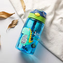 Axyaa Dinosaur Kids Water Bottle Sippy Cup with Straw - Leakproof, Cartoon Design