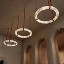 Axyaa Spanish Marble Ceiling Lamp Luxury Chandelier for Home & Restaurant Decor