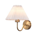 Axyaa Nordic Fan Shaped Wall Lamp with Pleated Design for Home Decor Lighting