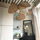 Axyaa Handmade Rattan Chandelier for Dining & Living Room Lighting