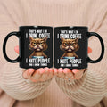 Axyaa Cat Black Coffee Mug - Unique 13 Designs for Coffee Lovers