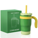 Axyaa Kids Stainless Steel Tumbler with Handle, Straw, and Lid