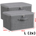Axyaa Foldable Storage Boxes with Lid - Large Capacity Organizer for Wardrobe