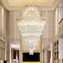 Axyaa Spiral Staircase Chandelier: Luxury Light for Penthouse, Loft, Hotel