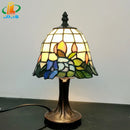 Axyaa Scandinavian Orchid Table Lamp | Small Glass Night Light for Bedroom and Cafe