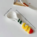 Axyaa Fish Plate Set | Ceramic Salad Dessert Soup Rice Bowl Tableware