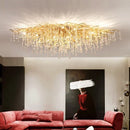 Axyaa Luxury Crystal LED Chandelier for Home Decor Lighting