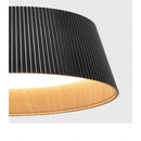 Axyaa Designer Wood Grain Ceiling Pendant Lamp for Living Room LED Lighting Fixtures