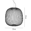 Axyaa Iron Birdcage Pendant Light for Restaurant and Living Room
