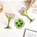 Axyaa Handmade Vintage Champagne Glass Ice Cream Bowl Austrian Red Wine Glass