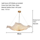 Axyaa Crystal Pendant Lights: Modern Designer Lustres LED Hanging Light for Indoor Decor